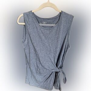 LOFT Blue Top Size Large